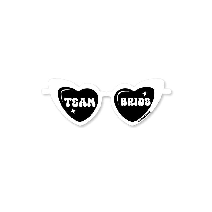 Team Bride Sticker - Pack of 3