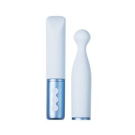 The Naughty Collection Interchangeable Heads Vibrator - Blu Bundle